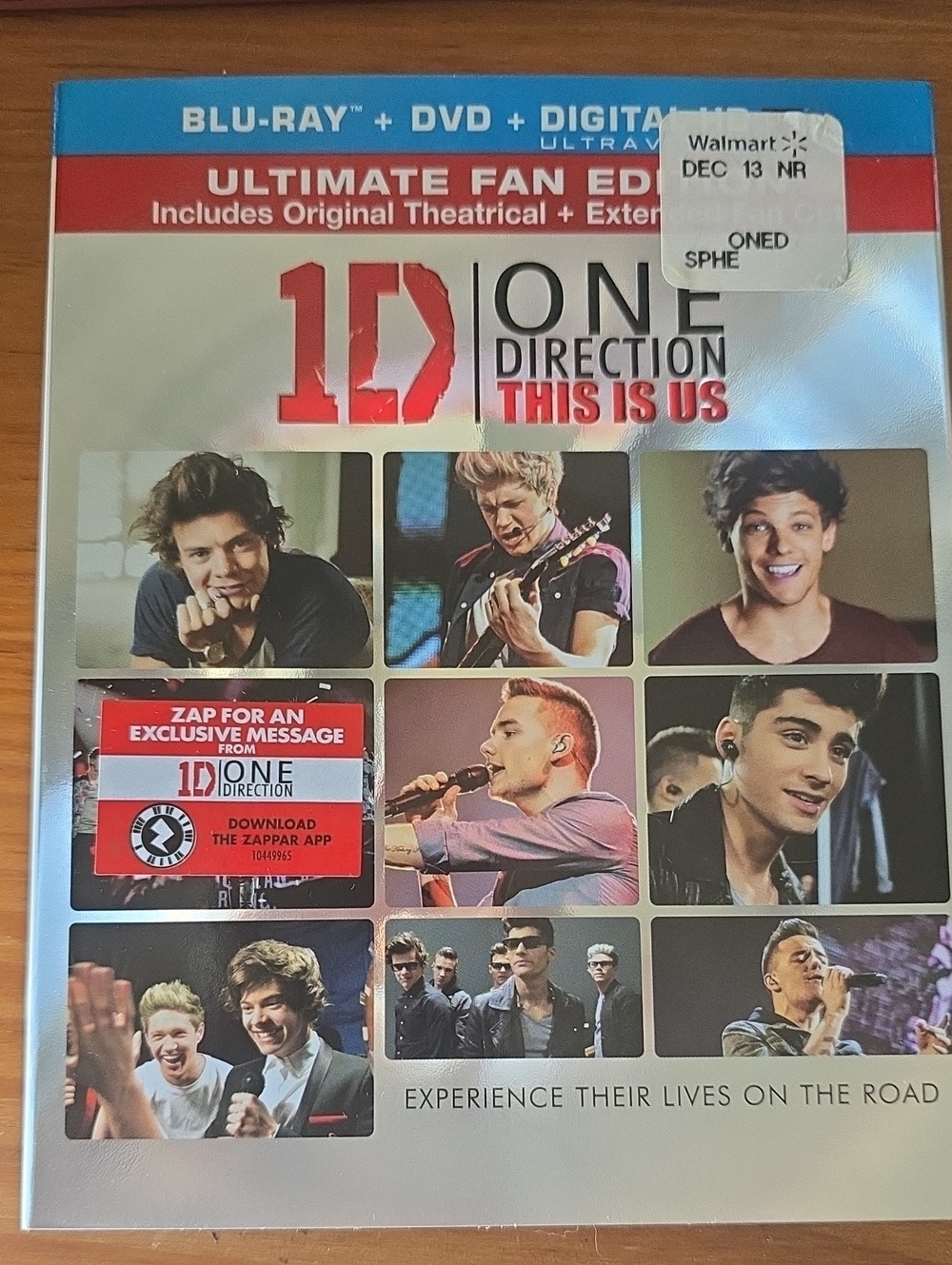 One Direction 1D This Is Us BluRay/DVD/Digital HD Ultraviolet - Sealed